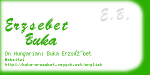 erzsebet buka business card